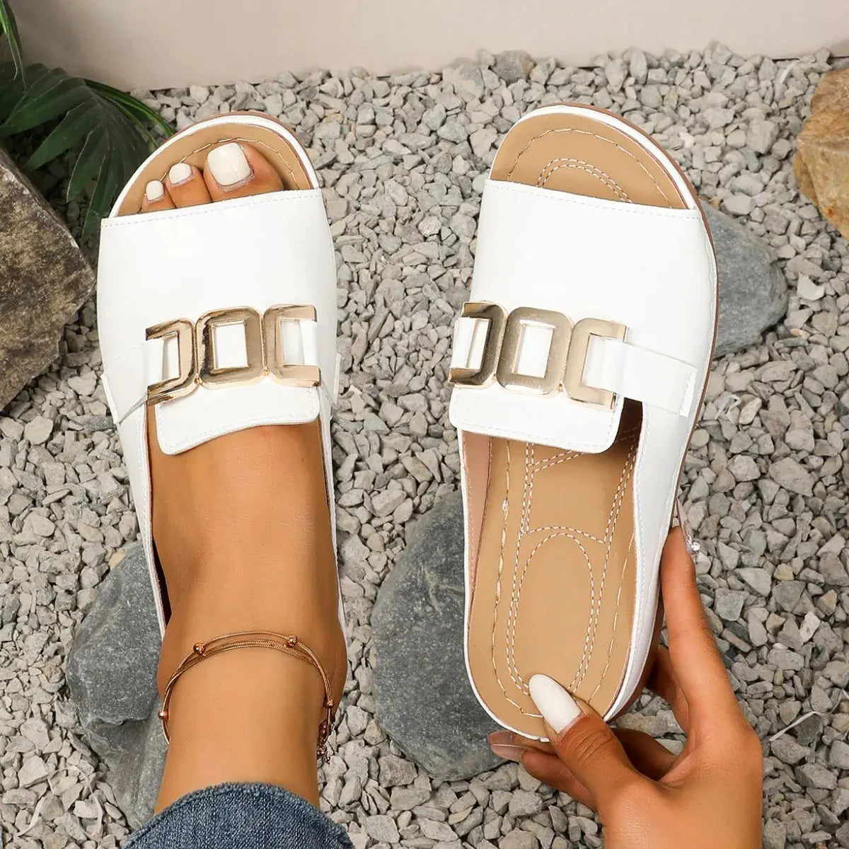 Peep Toe Platform Sandals Trendsi
