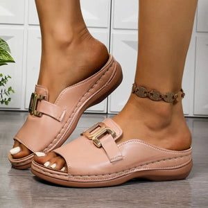 Peep Toe Platform Sandals Trendsi