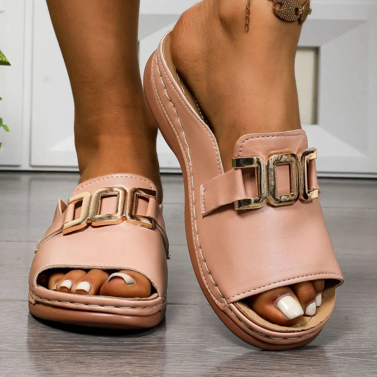 Peep Toe Platform Sandals Trendsi