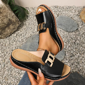 Peep Toe Platform Sandals Trendsi