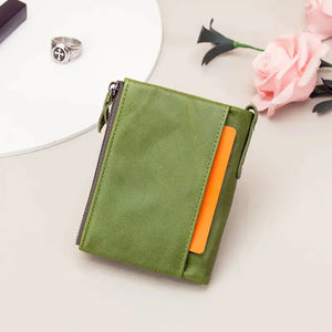 Plum | Genuine Leather Wallets for Women's Short Bifold Fashion Bag Beauty Prologue