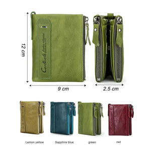 Plum | Genuine Leather Wallets for Women's Short Bifold Fashion Bag Beauty Prologue