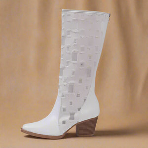 Point Toe Block Heel Boots Trendsi