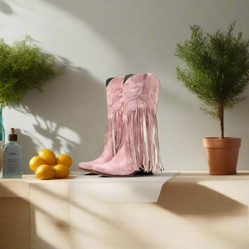 Point Toe Block Heels Boots Trendsi