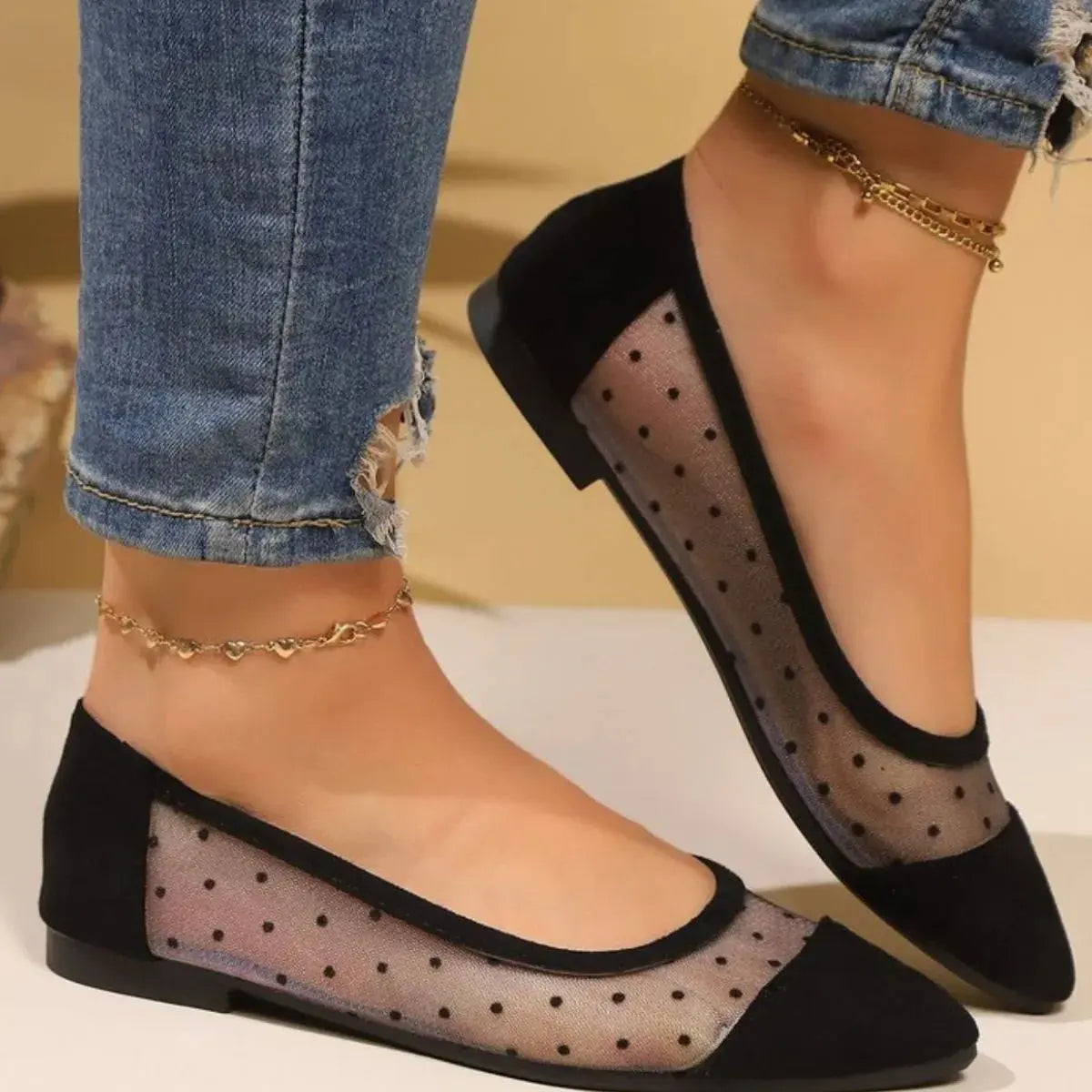 Point Toe Flats Slip-Ons Trendsi