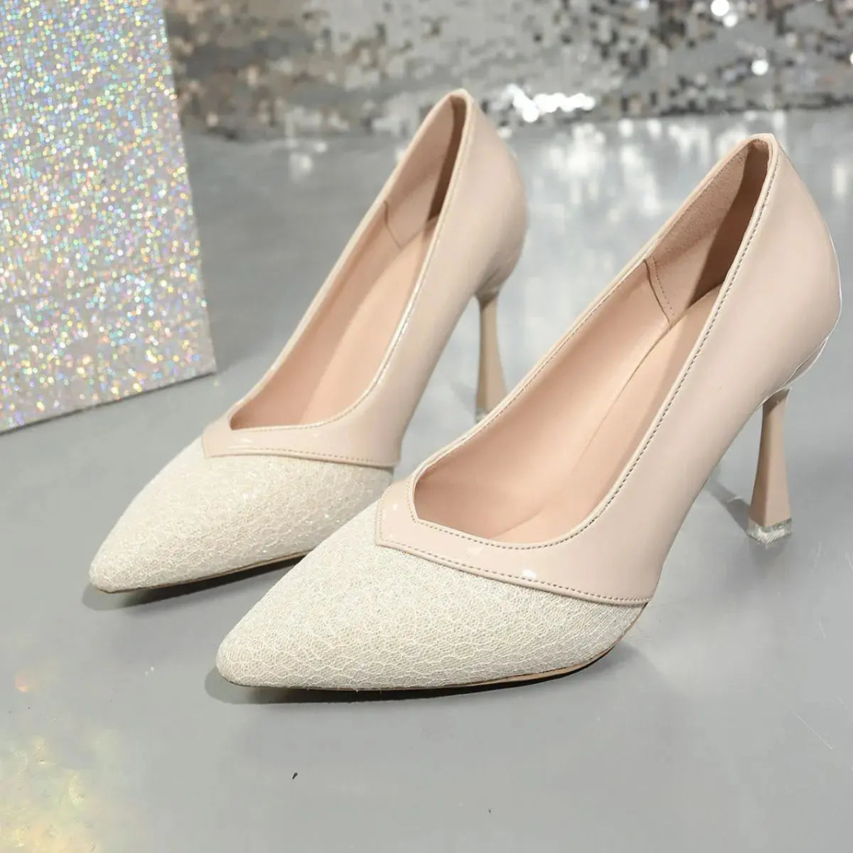 Point Toe Kitten Heels Pumps Trendsi