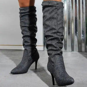 Point Toe Stiletto Boots Trendsi