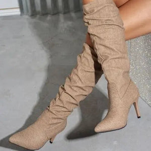 Point Toe Stiletto Boots Trendsi