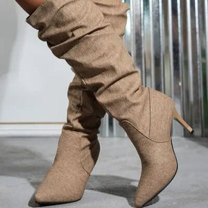 Point Toe Stiletto Boots Trendsi