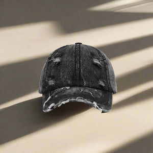 Realize | Distressed Cotton Baseball Cap Trendsi