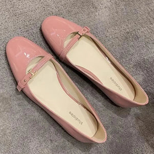 Round Toe Flats Slip-Ons Trendsi