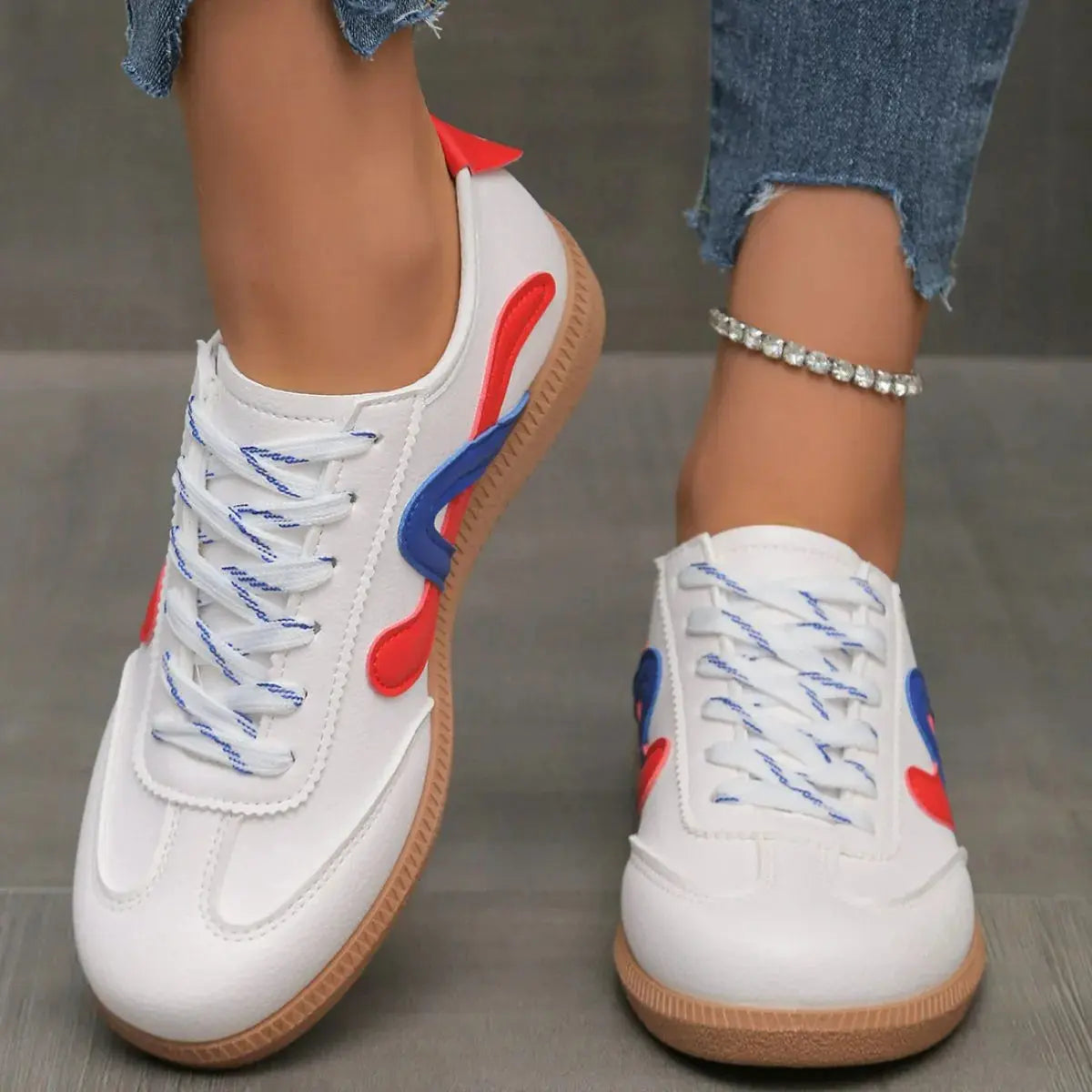 Round Toe Flats Sneakers Trendsi