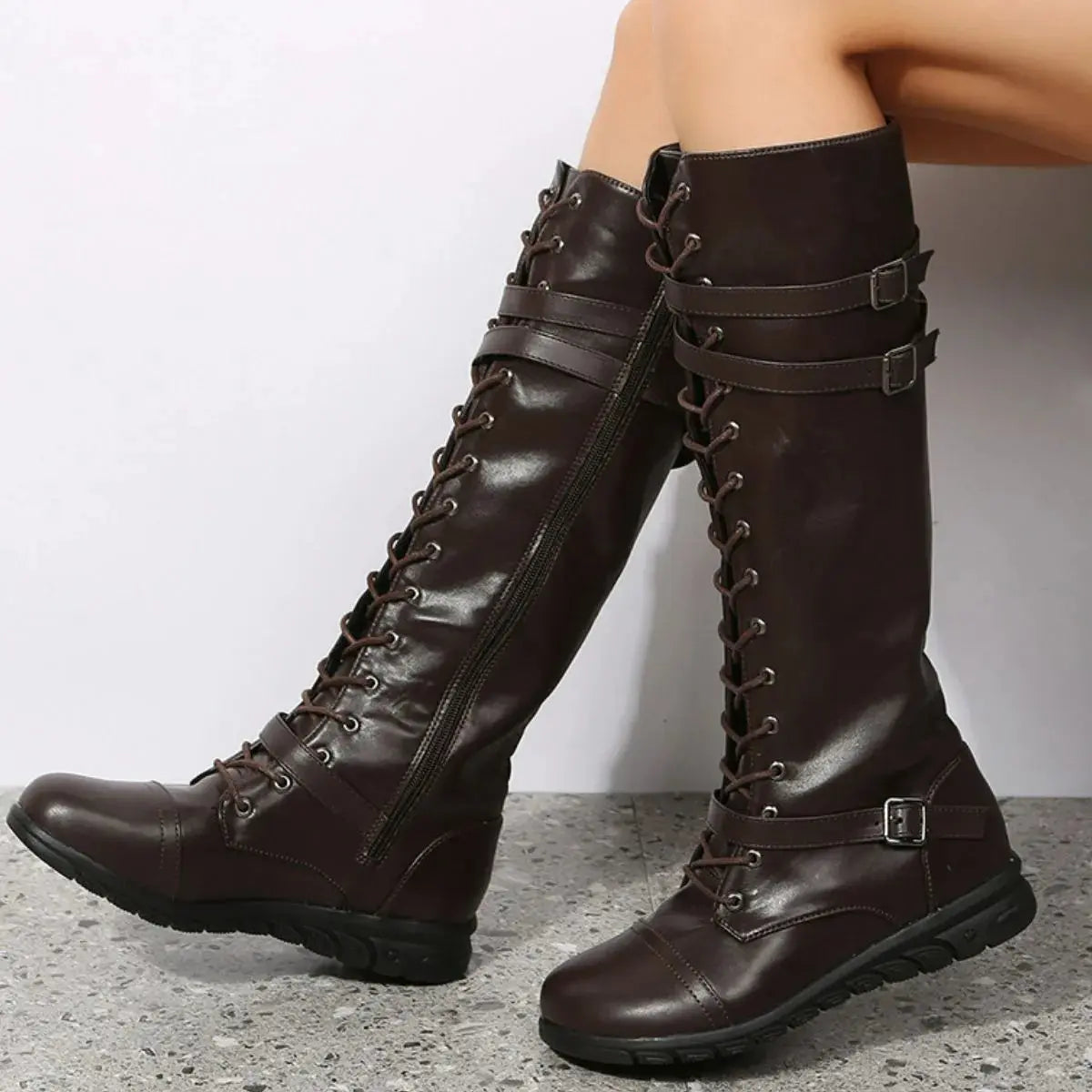 Round Toe Platform Boots Trendsi