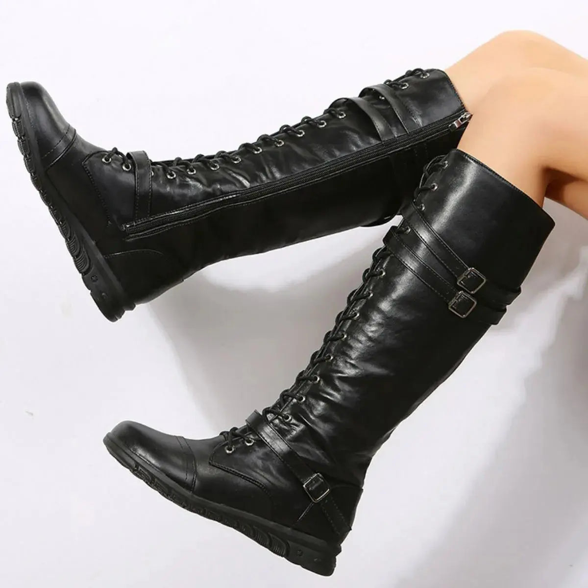Round Toe Platform Boots Trendsi