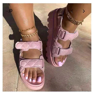 Round Toe Platform Sandals Trendsi