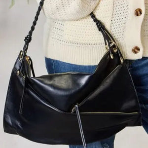 SHOMICO Zipper Detail Shoulder Bag Trendsi