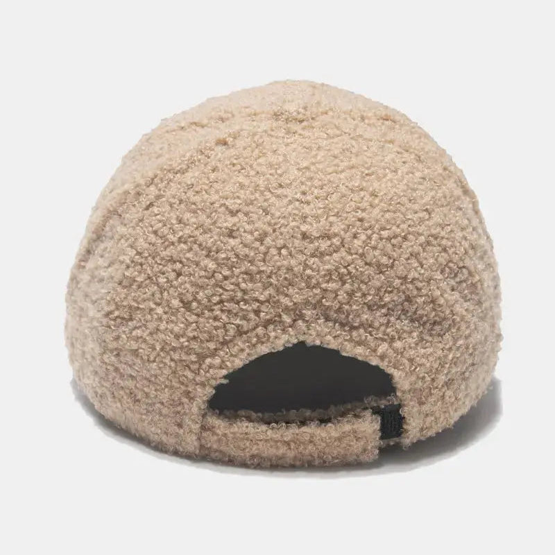 Sherpa Solid Color Baseball Cap Trendsi