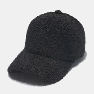 Sherpa Solid Color Baseball Cap Trendsi