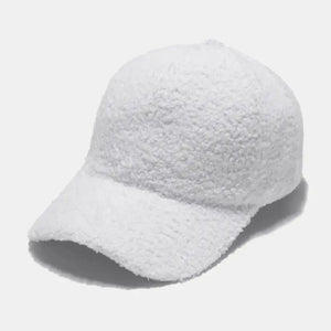Sherpa Solid Color Baseball Cap Trendsi
