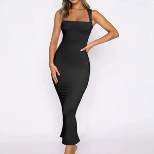 Slit Back Sleeveless Maxi Tank Dress Trendsi