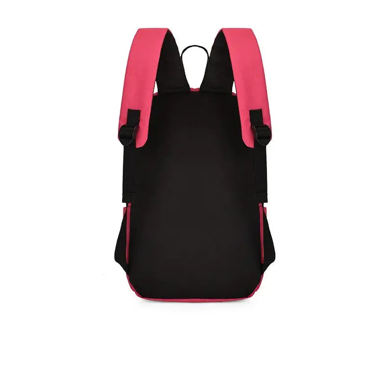 Solid Color Nylon Backpack Bag Trendsi
