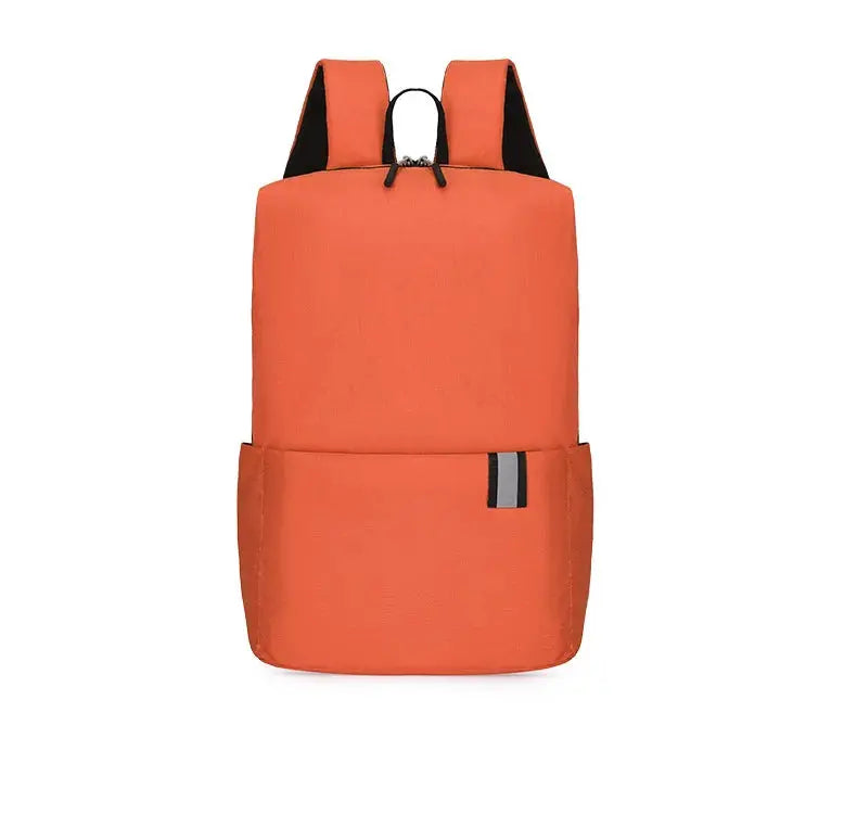 Solid Color Nylon Backpack Bag Trendsi