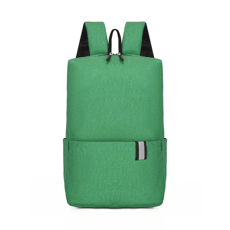 Solid Color Nylon Backpack Bag Trendsi