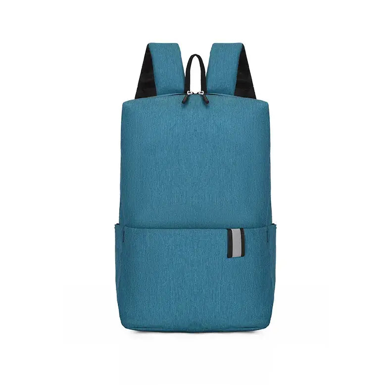 Solid Color Nylon Backpack Bag Trendsi