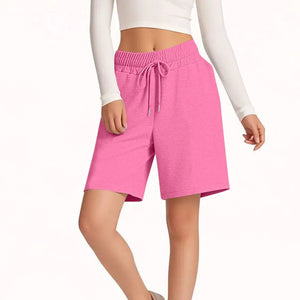 Solid Color Shorts with Pockets Trendsi
