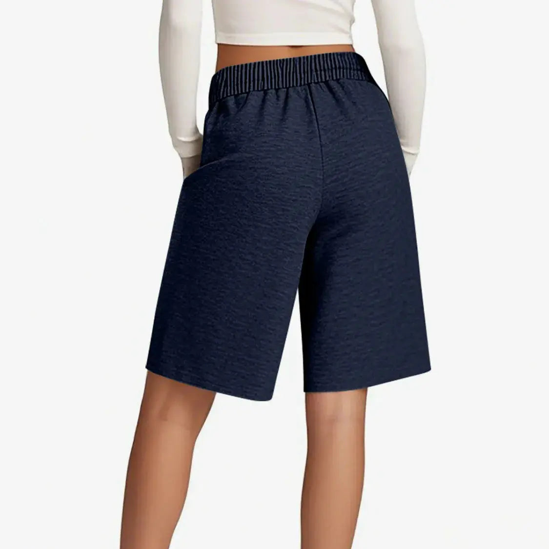 Solid Color Shorts with Pockets Trendsi