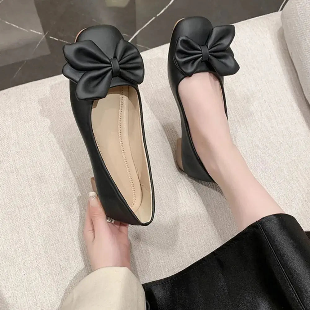 Square Toe Flats Slip-Ons Trendsi