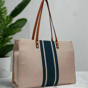 Striped Tote Bag Trendsi