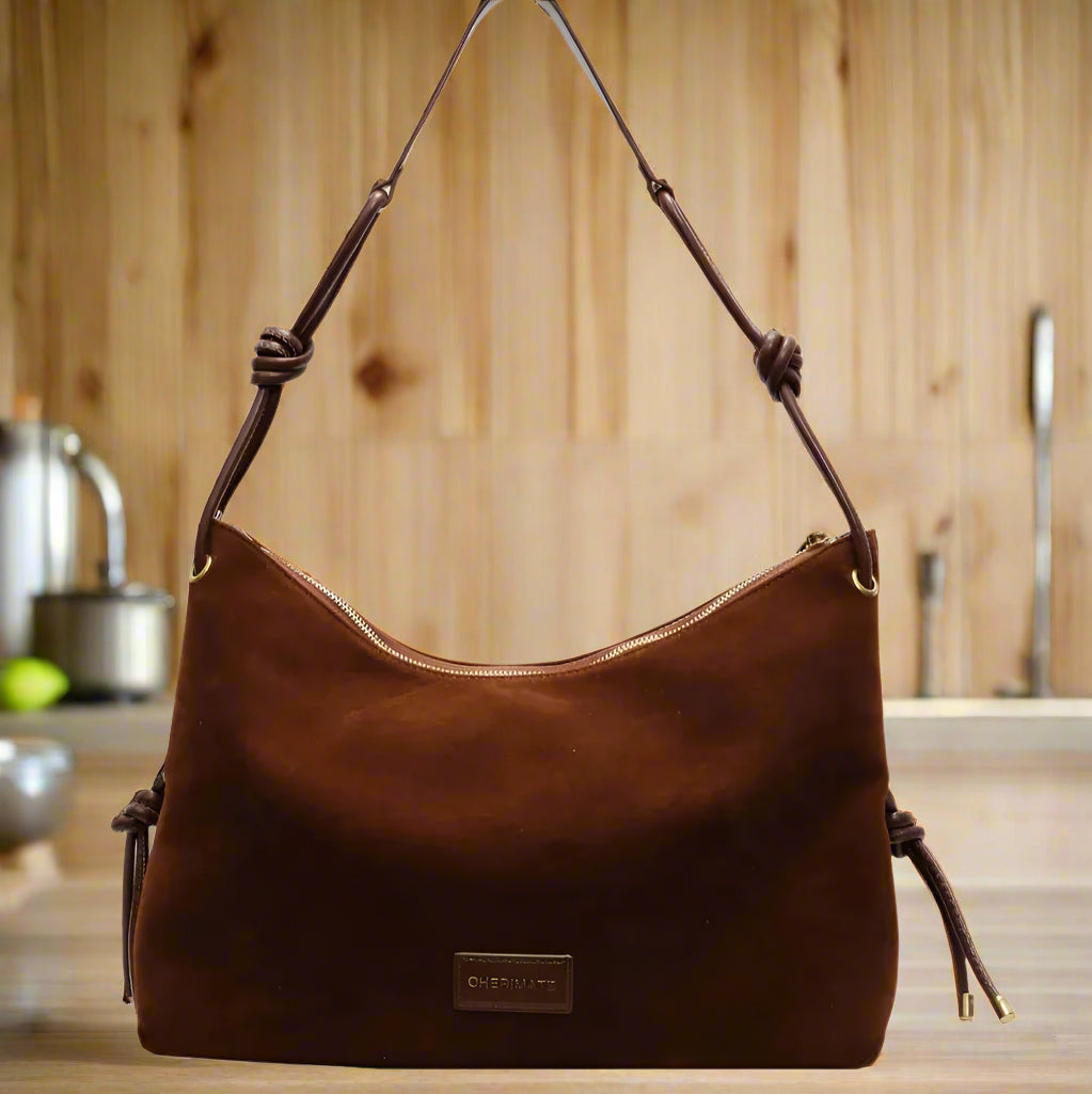 Suede Large Shoulder Bag Trendsi