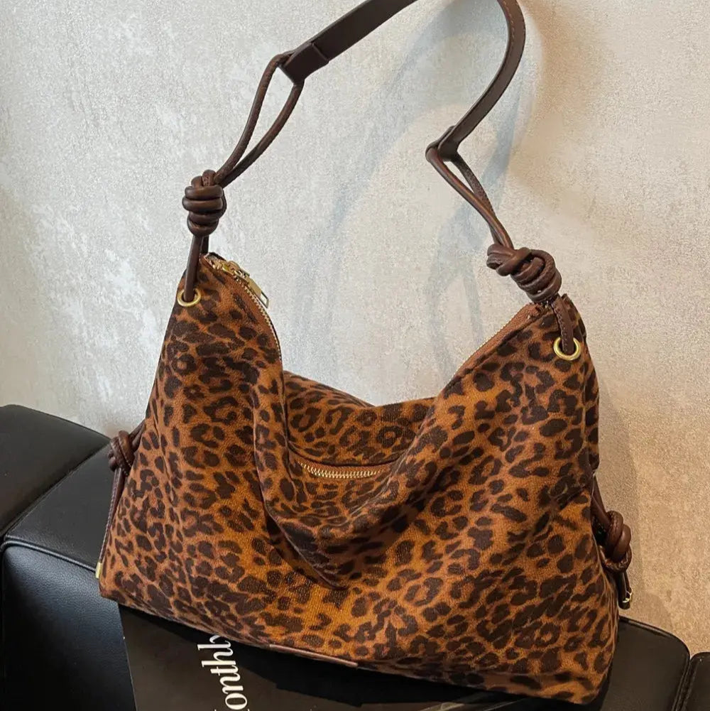 Suede Large Shoulder Bag Trendsi