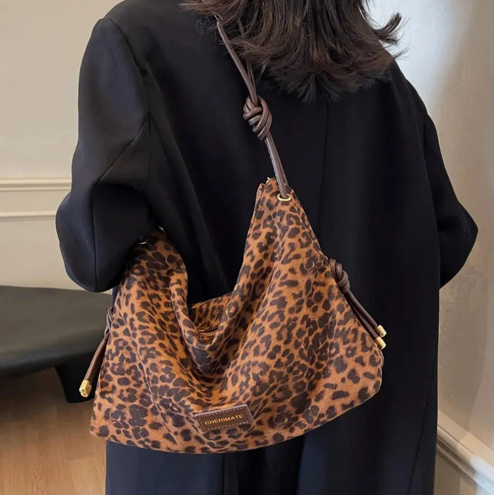 Suede Large Shoulder Bag Trendsi