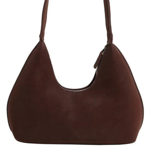 Suede Shoulder Bag with Zip Trendsi