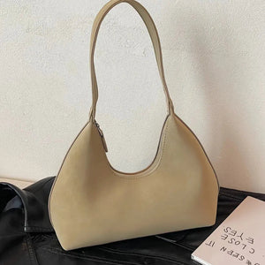 Suede Shoulder Bag with Zip Trendsi