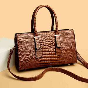 Textured PU Leather Handbag Trendsi