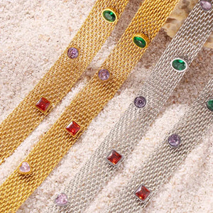 Titanium Steel Zircon Necklace Trendsi