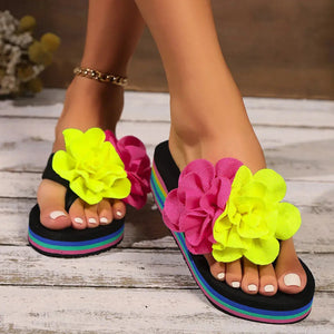Toe Post Platform Sandals Trendsi