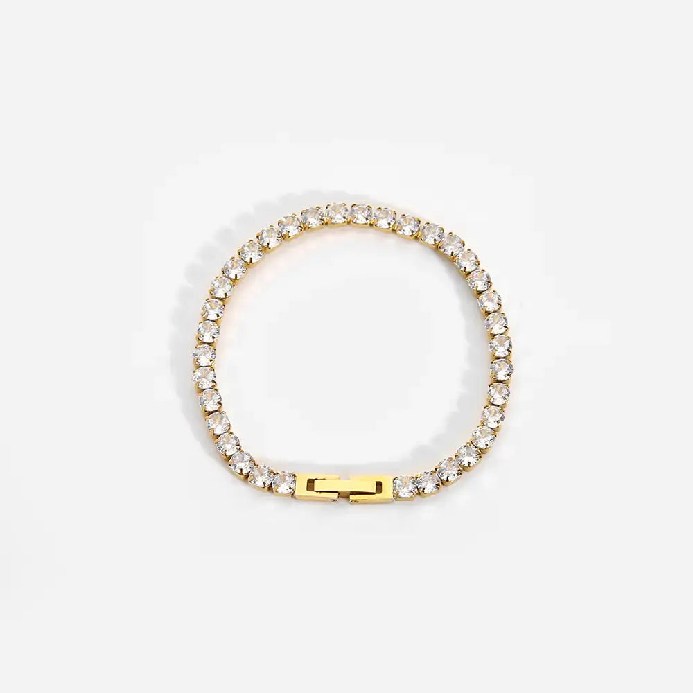 Unite | Premium Stone 18K Gold Zircon Bracelet Beauty Prologue